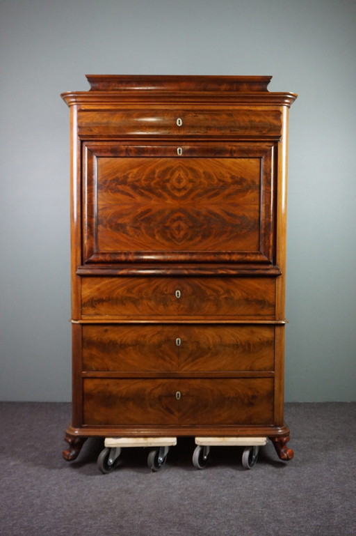 Prachtig antieke Empire secretaire uit ca 1835