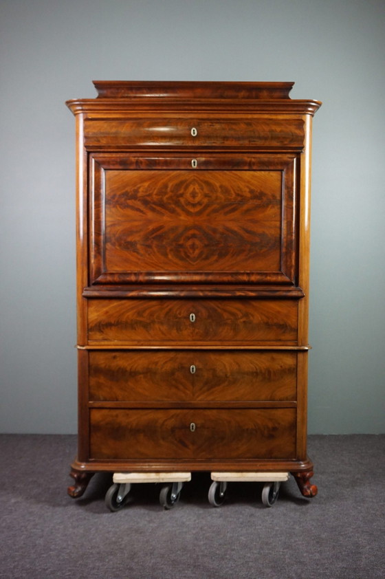 Image 1 of Prachtig antieke Empire secretaire uit ca 1835