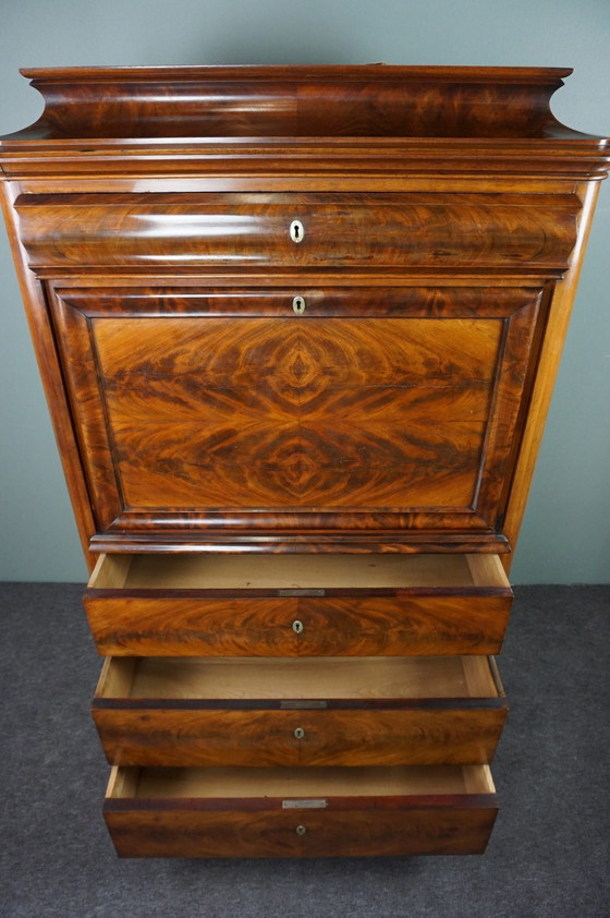 Image 1 of Prachtig antieke Empire secretaire uit ca 1835