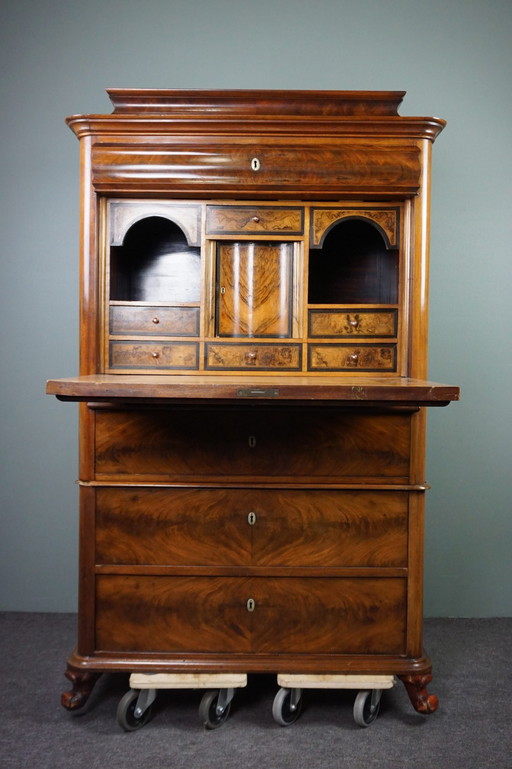 Prachtig antieke Empire secretaire uit ca 1835