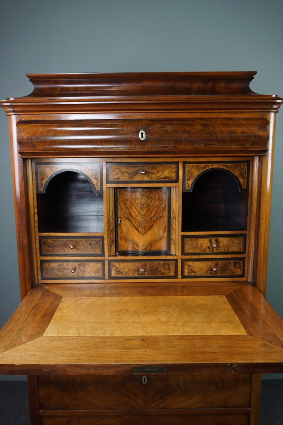 Image 1 of Prachtig antieke Empire secretaire uit ca 1835