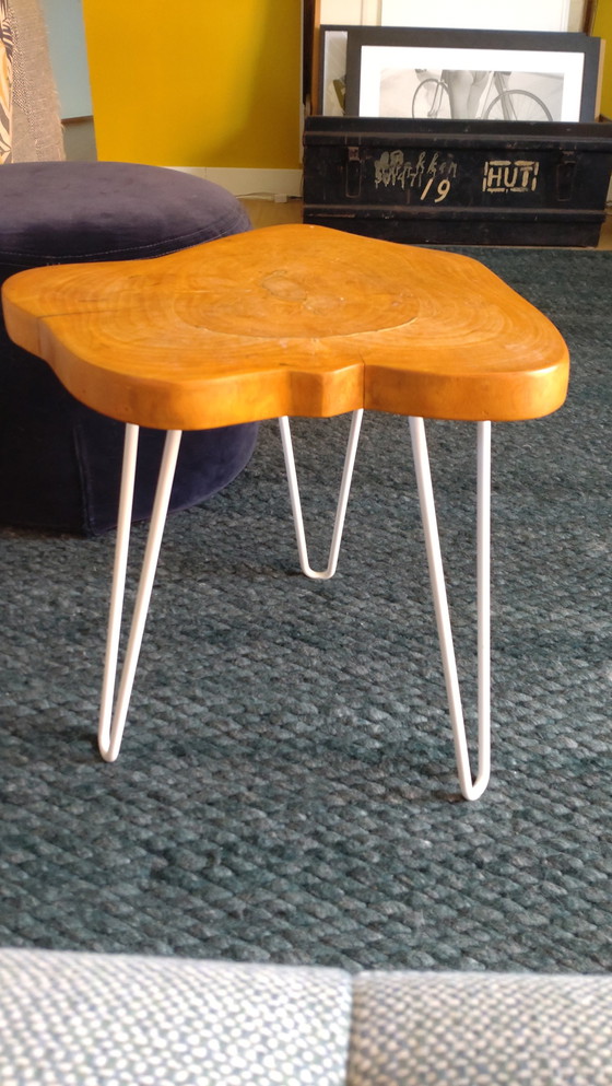 Image 1 of Zelfgemaakte salontafel met haarspeldpoten