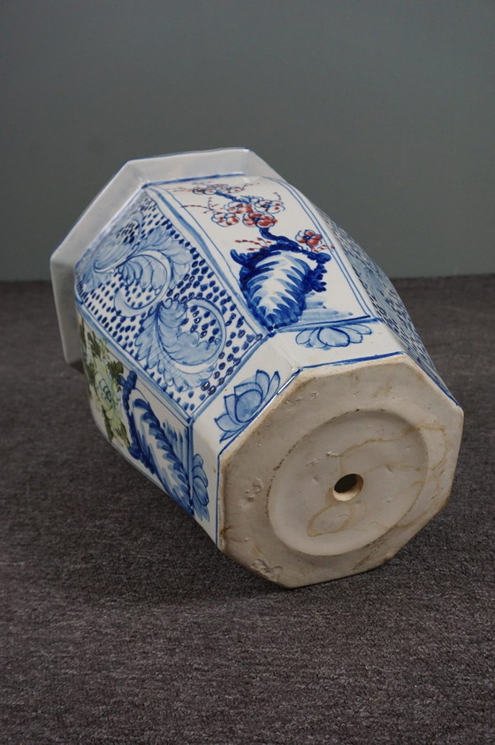 Image 1 of Keramieken potten stool & bloempot