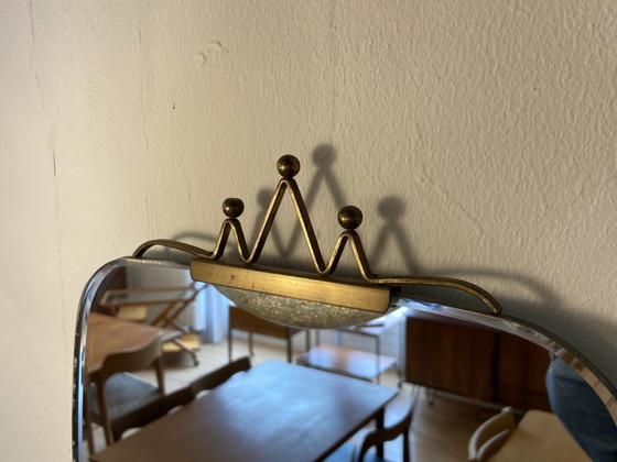 Image 1 of Vintage spiegel met messing details