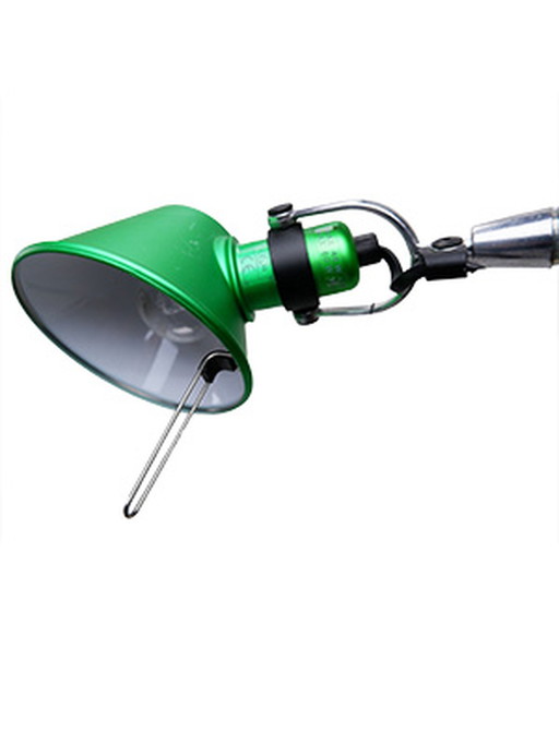 Artemide tolomeo clip-on lamp metallic groen