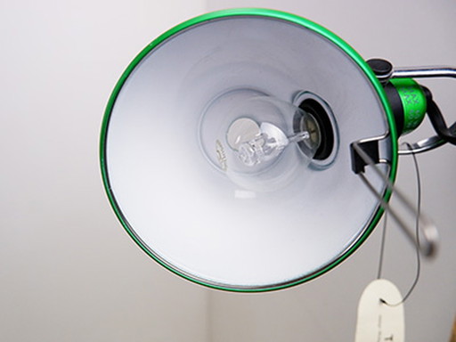 Artemide tolomeo clip-on lamp metallic groen