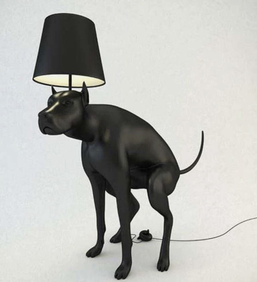 Check out this dog lamp