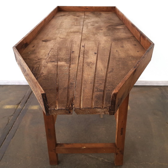 Image 1 of Brocante sorting table | Old vintage olive sorting table