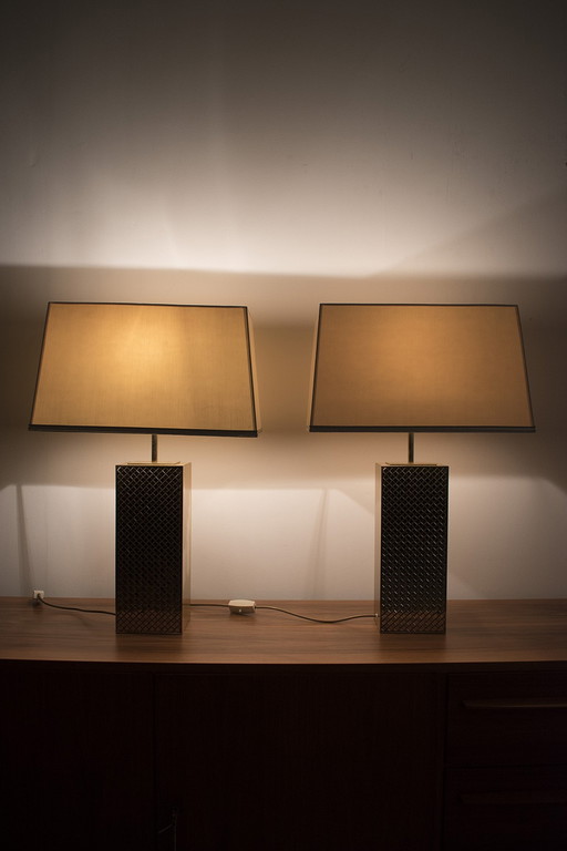 Pair of Vereinigte Werkstätten table lamps