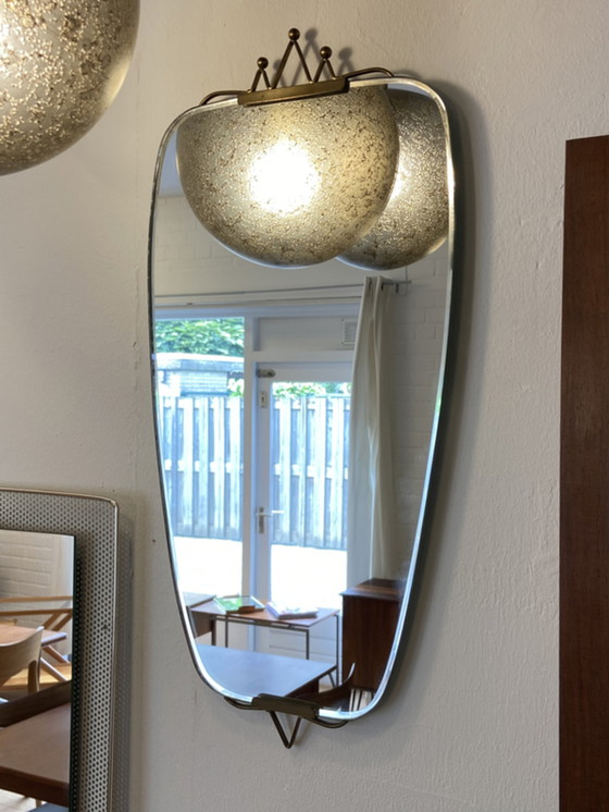Image 1 of Vintage mirror with brass details