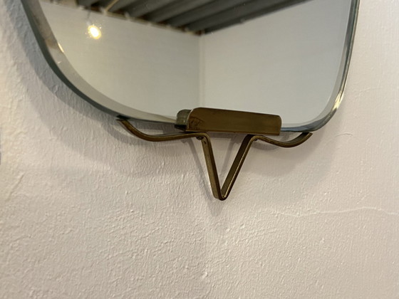 Image 1 of Vintage mirror with brass details