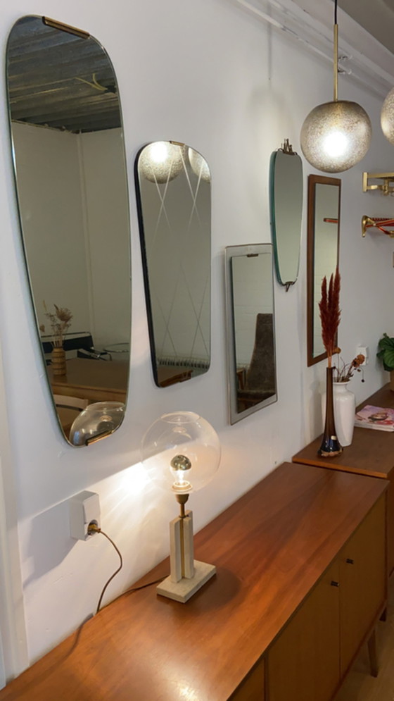 Image 1 of Vintage mirror with brass details