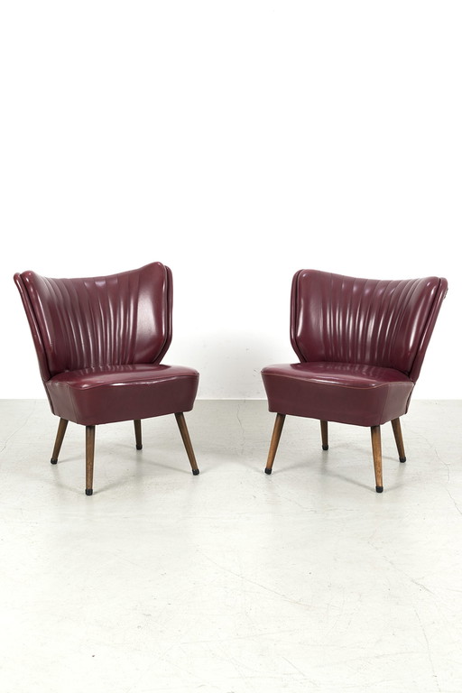 Pair of cocktail armchairs