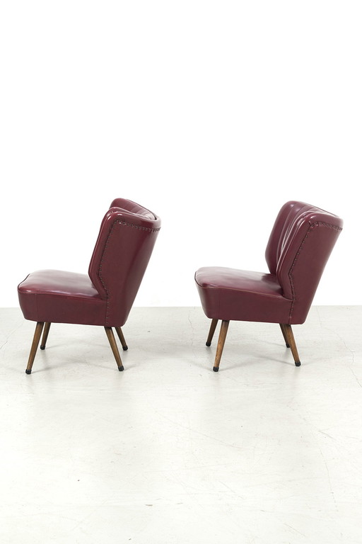 Pair of cocktail armchairs