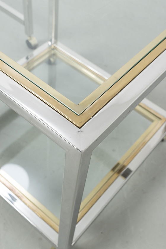 Image 1 of Tables d'appoint chrome/laiton