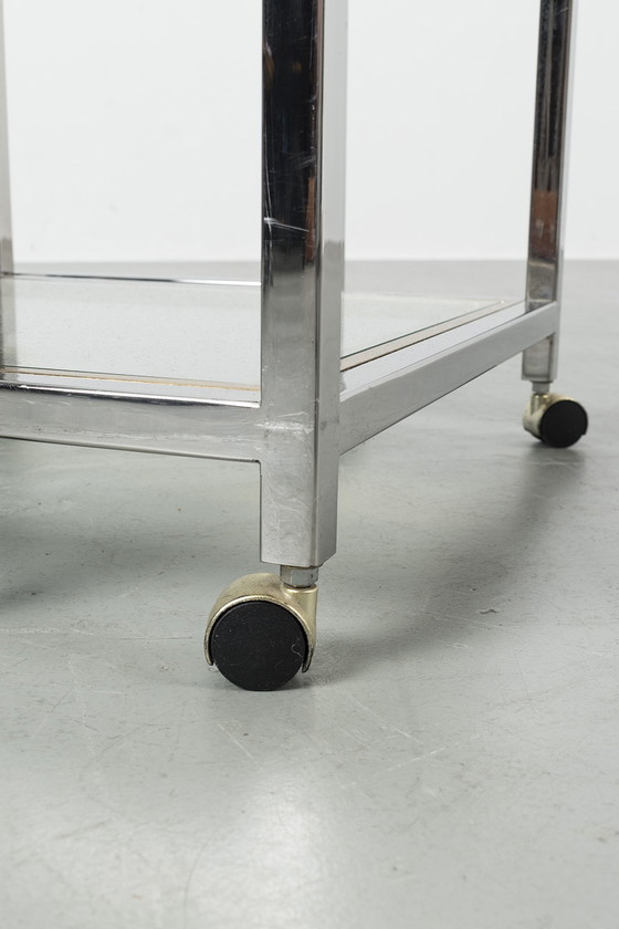 Image 1 of Side tables chrome/brass