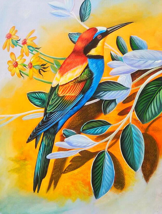 Image 1 of Satz Vogelmalerei