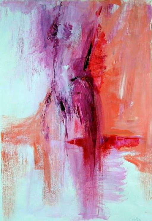 Vorne rosa Frau