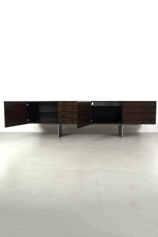 Spektakuläres Sideboard aus Ebenholz-Makassar-Furnier